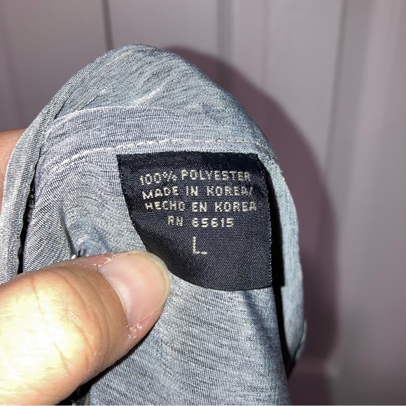 Bellini Collection Vintage Embroidered Gray Long Sleeve Button Up Blouse Large - Picture 6 of 10